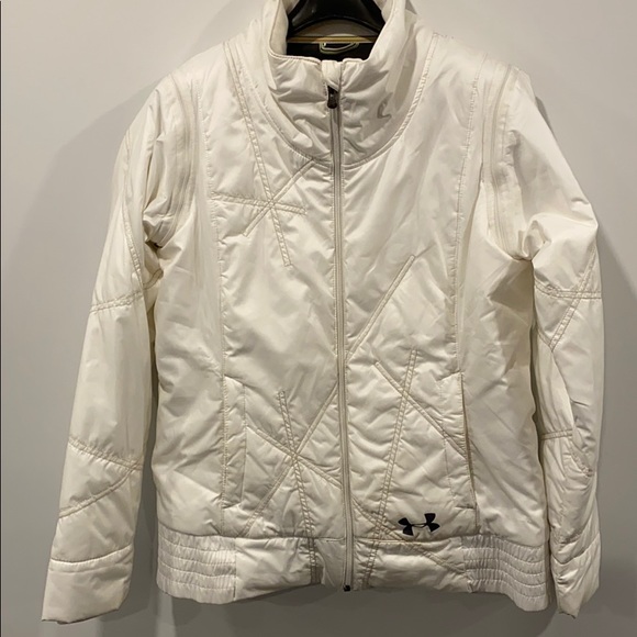 Under armour women’s white coat - size L
